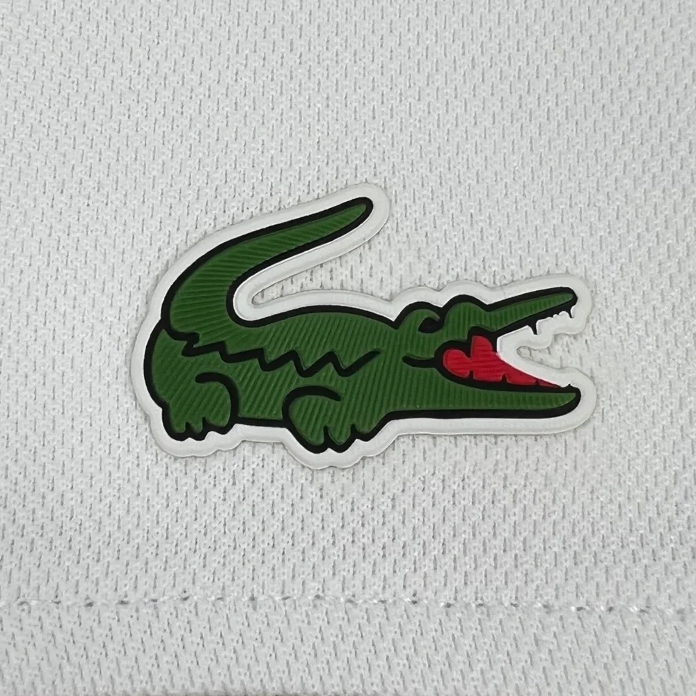Lacoste Mens 4XL Shirt Short Sleeve Tech Tennis Novak Djokovic Graphic 9 EUC